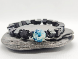 kamykbijoux.pl - naszyjnik Blue Eye, bransoleatka Kamyk Bijoux, bransoletka z żywicy epoksydowej handmade