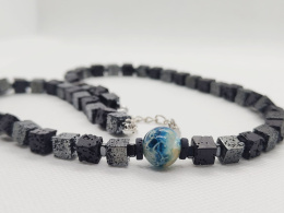 kamykbijoux.pl - naszyjnik Blue Eye Kamyk Bijoux, naszyjnik z żywicy epoksydowej handmade