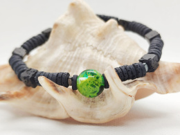 Kamykbijoux.pl – bransoletka Green Eye, naszyjnik Green Eye, bransoletka Kamyk Bijoux, bransoletka z żywicy epoksydowej handmade