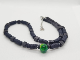 Kamykbijoux.pl – naszyjnik Green Eye, naszyjnik Kamyk Bijoux, naszyjnik z żywicy epoksydowej handmade