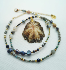 Kamykbijoux.pl – naszyjnik z kamieni , naszyjnik Kamyk Bijoux,, naszyjnik z żywicy epoksydowej handmade, SEA GLASS
