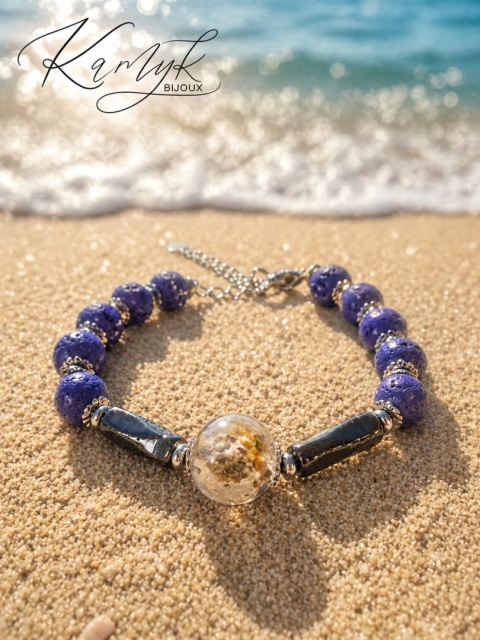 Kamykbijoux.pl – bransoletka turmalin, bransoletka Kamyk Bijoux, bransoletka z żywicy epoksydowej handmade, bransoletka lawa