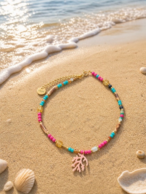 Kamyk bijoux - biżuteria handmade, bransoletka na nogę