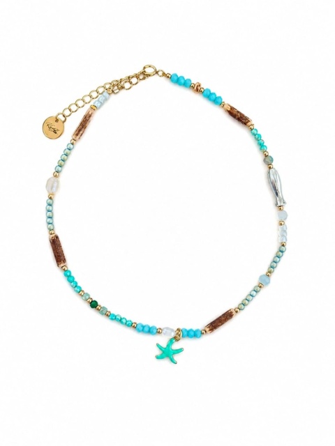 Kamyk bijoux - biżuteria handmade, bransoletka na nogę