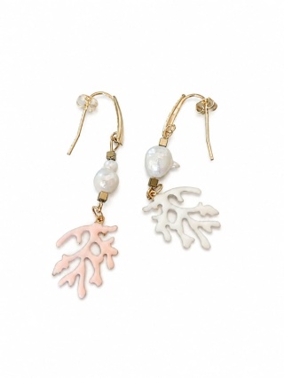 Kolczyki PINK & WHITE CORAL HARMONY