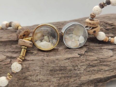 Kamykbijoux.pl – naszyjnik Kamyk Bijoux,wisiorek z żywicy epoksydowej, naszyjnik handmade, naszyjnik ze stali chirurgicznej