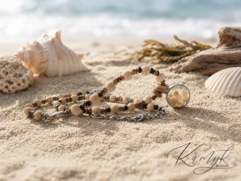 Kamykbijoux.pl – naszyjnik Kamyk Bijoux,wisiorek z żywicy epoksydowej, naszyjnik handmade, naszyjnik ze stali chirurgicznej
