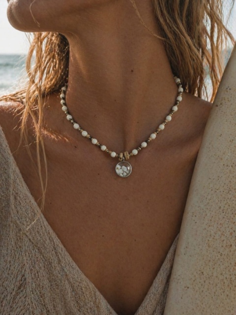 Kamykbijoux.pl – naszyjnik Kamyk Bijoux,wisiorek z żywicy epoksydowej, naszyjnik handmade, naszyjnik ze stali chirurgicznej