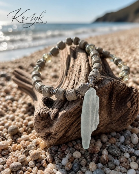 Kamykbijoux.pl – bransoletka cytryn, naszyjnik cytryn, naszyjnik Kamyk Bijoux, naszyjnik z żywicy epoksydowej handmade