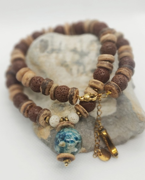 Kamykbijoux.pl – naszyjnik Kamyk Bijoux,wisiorek z żywicy epoksydowej, naszyjnik handmade, naszyjnik ze stali chirurgicznej