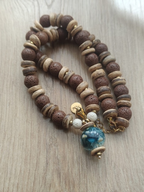 Kamykbijoux.pl – naszyjnik Kamyk Bijoux,wisiorek z żywicy epoksydowej, naszyjnik handmade, naszyjnik ze stali chirurgicznej