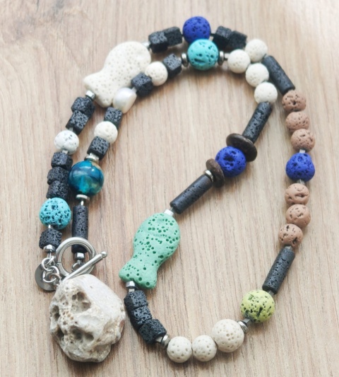 Kamykbijoux.pl – naszyjnik Kamyk Bijoux,wisiorek z żywicy epoksydowej, naszyjnik handmade, naszyjnik ze stali chirurgicznej