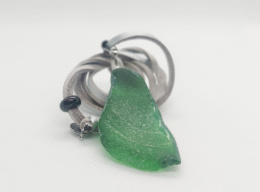 Kamykbijoux.pl –naszyjnik Minecraft, naszyjnik Kamyk Bijoux, naszyjnik z żywicy epoksydowej handmade, sea glass